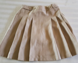 Chaps Beige Brown  Uniform Skirt Skorts Girls size 16R Polyester - $9.89