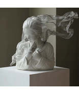 Nordic Chic Veiled Girl Sculpture for Home Decor - $11,017.60 MXN+