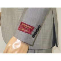 Men Suit BERLUSCONI Turkey 100% Italian Wool Super 180's 3pc Vested #Ber10 Gray image 6