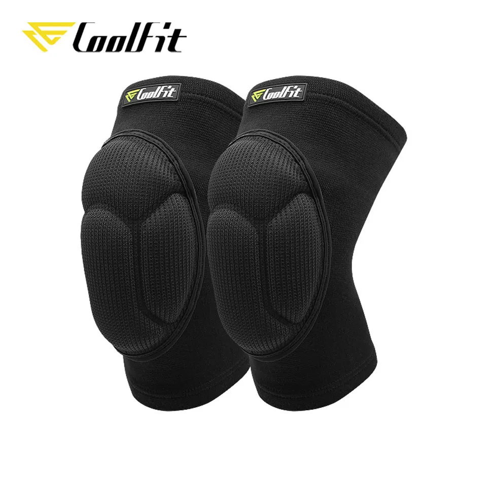 CoolFit 1 Pair Protective Knee Pads Thick Sponge Football Volleyball Extreme  An - £78.74 GBP