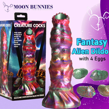Fantasy Dildo Larva Silicone Ovipositor Alien Dildo with Eggs - Creature... - $89.99