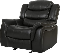 Merit Black Leather Recliner/Glider Chair, Gdfstudio Christopher Knight Home - £347.87 GBP