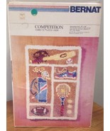 Bernat Tabrette Latch Hook Rug Kit COMPETITION Sports 22 X 34 Sealed 198... - $127.80 CAD
