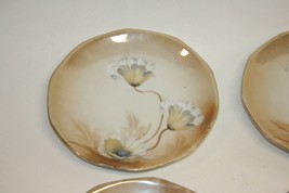 Vintage Lot of 4 RIS RS W. Germany Desert Plates Floral Pattern Lusterware EUC - £19.37 GBP