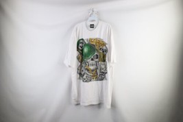 Vtg Streetwear Mens 4XLT Hip Hop Skull Hustle MMA Fighting Short Sleeve T-Shirt - £35.46 GBP