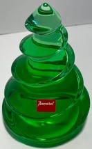 BACCARAT Crystal Christmas Tree - Noel Megeve Fir Green Figurine - MINT! - £231.85 GBP