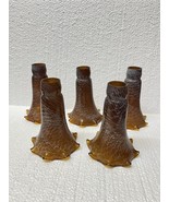 Amber Swirl Snakeskin Tulip Lamp Tiffany Style Replacement Bulb Shades S... - $2,832.38 MXN