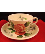 William Adams England, 3 cups/saucers Titian pattern, 6 PC WILD ROSES - $1,254.44 MXN