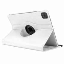 Leather Flip Rotating Portfolio Stand Case Cover WHITE for iPad Pro 12.9&quot; 2020 - £8.27 GBP