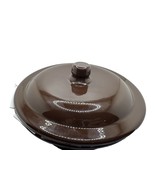 BOBBY FLAY PLANCHA W/LID EARTHENWARE BROWN GREEN CAZUELA CASSEROLE DISH ... - $48.32