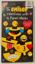 Smiley Valentines With Paper Masks ~ Cards Punch Out To Become Selfie Props NEW - £2.35 GBP