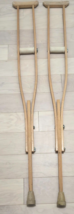 Wooden Adult Size Adjustable Crutches - $27.71