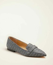 New Ann Taylor Luann Melange Gravel Gray Pointy Toe Stacked Heel Loafer Shoes 7 - £55.38 GBP