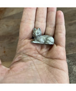 Vintage 1978 Spoontiques Kitty Cat Pewter Figurine Nice! - $177.65 MXN
