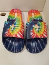 Muk Luks Tie Dye Slides Sandals Size XL 11-12 New Never Worn - £15.48 GBP