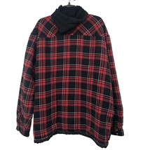 Dickies Hooded Flannel Mens XL Used Red Black Some Wear - £15.82 GBP