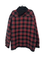 Dickies Hooded Flannel Mens XL Used Red Black Some Wear - £15.55 GBP