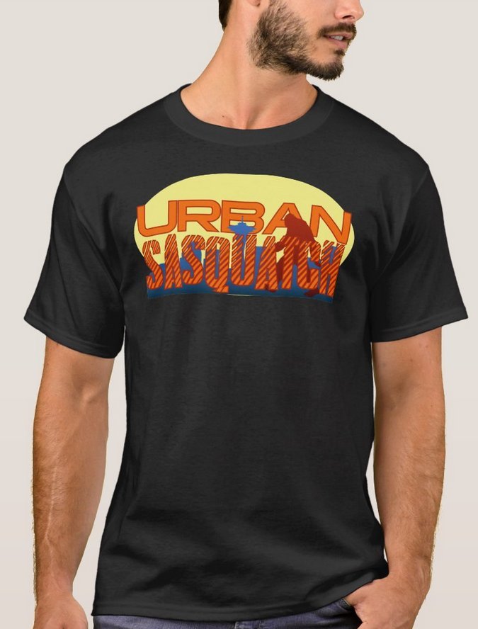 Urban Sasquatch Tee Shirt- Black - Men's