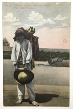 Mexico Fruit Seller Antique Postcard Rppc w/ Stamp Vintage Postmark 1937 - £7.72 GBP