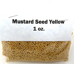 Mustard Seed Yellow Whole 1 oz Culinary Herb Spice Flavoring Cooking US Seller X - £7.75 GBP