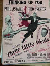 Thinking of You Fred Astaire Red Skelton Three Little Words 1927 sheet music - £5.18 GBP