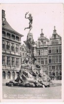 Belgium Postcard Antwerp Grand Place Fontaine Brabo Fountain - $2.96