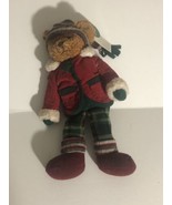 Vintage Russ Christmas Bear Christmas Decoration XM1 - £7.87 GBP