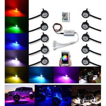 Octane Lighting Multi-Color Changing LED RGB SMD Rock Light Bluetooth Se... - $98.95