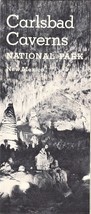 Vintage 1962 Carlsbad Caverns National Park Booklet- U.S. Dept. Of The Interior - £7.04 GBP