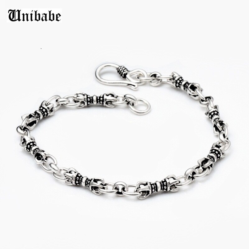 Pure Silver Brand New Sterling 925 Silver Retro Thai Silver Bracelet Female S925 - £39.88 GBP