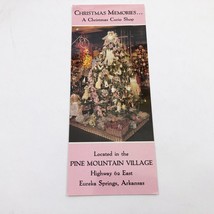 Christmas Memories Pine Mountain Village Brochure Eureka Springs Arkansa... - $128.30 MXN