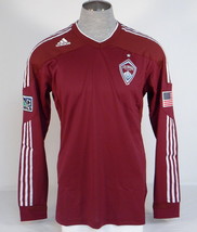 Adidas ClimaCool Formotion MLS Colorado Rapids Burgundy Long Sleeve Jersey Men&#39;s - £106.18 GBP