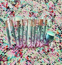 11x Mermaid Pink Blue Makeup Brush Set *NEW* - $5.99