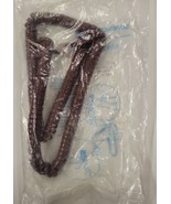 Vtg NOS 12&#39; Superior Cable Modular Handset Spring Cord Chocolate Brown H... - £5.45 GBP