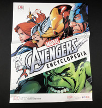 Marvel The Avengers Encyclopedia 17x22 Poster SIGNED Matt Forbeck Daniel Wallace - £18.46 GBP
