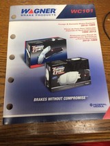 Vintage 2012 Wagner Brake Products Catalog - $23.71