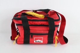 Vintage 90s Marlboro Spell Out Insulated Cooler Bag Lunch Box with Strap Red - £39.10 GBP