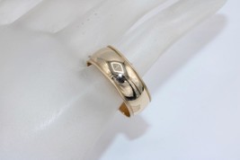 14K Yellow Gold 8mm Milgrain Edge Plain Wedding Band Ring Size (10) - £410.71 GBP