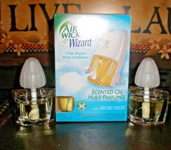 (3) AirWick CRISP BREEZE Scented Oil Refills - £17.15 GBP