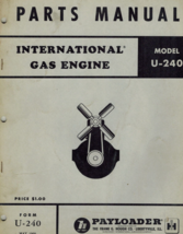 International Moissonneuse U-240 Moteur Parties Manuel Modèle Essence - €13,90 EUR