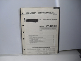 Sharp VC-H65U Original Service Manual - $1.97