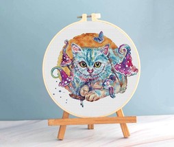 Alice in Wonderland cross stitch Cheshire Cat pattern pdf - Alice cross stitch  - £11.18 GBP