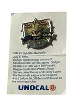 LOS ANGELES DODGERS Vintage All-Star Game 1980 Unocal 76 Hat Lapel Pin -... - $16.20