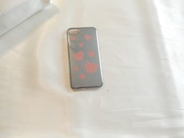 Pewter PINK Glitter Heart iPhone 6 HH607 - £15.04 GBP