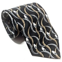 Towncraft Polyester Men&#39;s Tie Black Cosplay Gray Khaki Tan White 60&quot; L 3... - £14.94 GBP