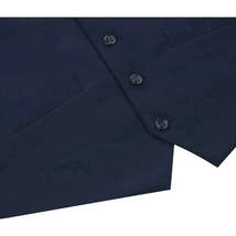 Men's Renoir Suit Vest V-neck Adjustable Strap 5Button 2Pockets 201-19 Navy image 4