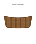 2012 Malibu 247 Swim Platform Boat EVA Teak Deck Faux Floor Pad Mat Floo... - $299.00