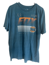 Fox Mens Green Racing MX74 Biking Skating Moto Short Sleeve T-Shirt Size XL - $20.00