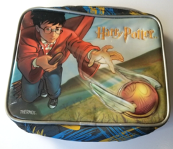2001 Harry Potter Quidditch Soft Lunch Thermos Bag - $7.42