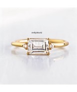 1.75CT East West Emerald Diamond Engagement Ring 925Sterling Silver Wedd... - $138.93 CAD